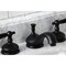 Kingston Brass KS1160PKL Duchess Widespread Bathroom Faucet W/Brass Pop-Up, Matte Blk KS1160PKL - alternate 6